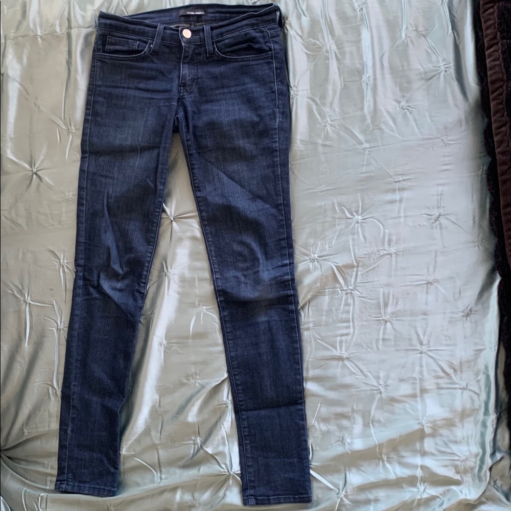 Dark wash denim jeans